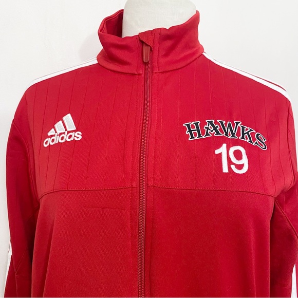 ADIDAS Hawks Climacool full zip vented jacket 2 pockets 100% polyester M - Picture 2 of 11
